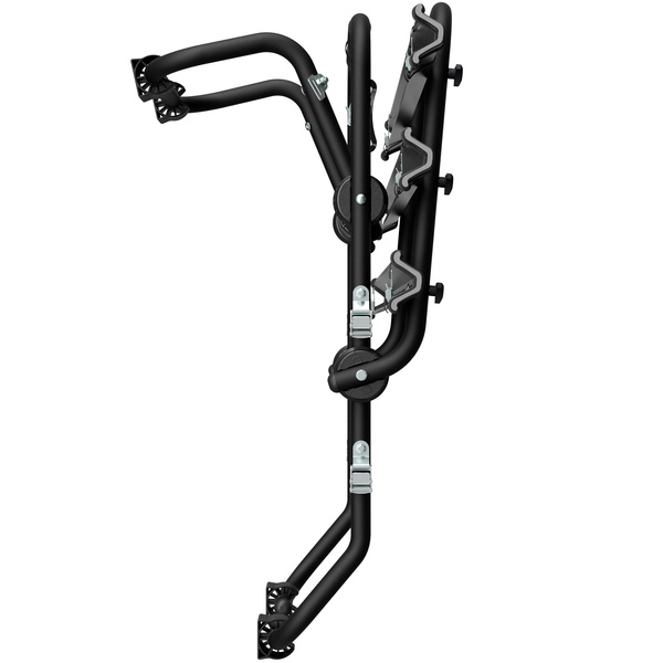 Padova 3 steel - portabici da portellone posteriore per 3 bici (nero)