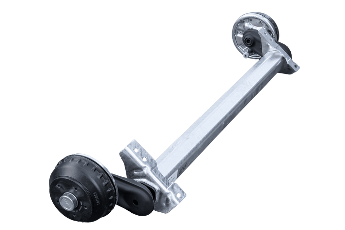 Assale frenato AL-KO COMPACT per rimorchio/carrello portattrezzi 1350kg 1100mm 1550mm 5x112