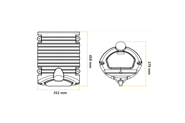 Serbatoio dell'acqua da 30 l con maniglie LOKHEN set per rimorchio autobus con distributore di sapone