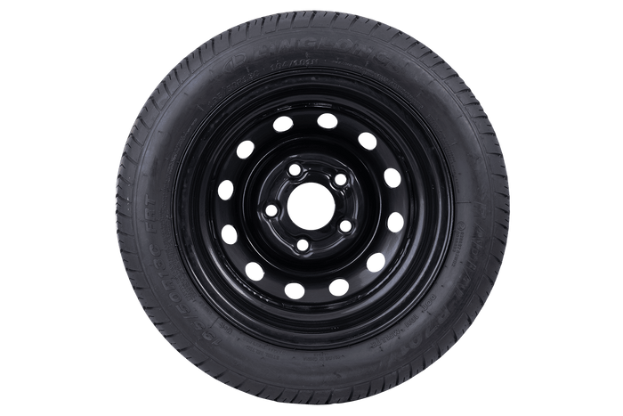 OUTLET Ruota per rimorchio rinforzata LINGLONG TIRE 195/50 R13C 104/101N UNITRAILER RIM nero 5.5Jx13&quot; 5x112 ET:30