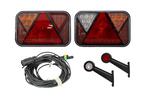 Set luci: luci posteriori a LED FRISTOM + luci di posizione laterali a LED HORPOL + cablaggio MANTES 7m 7-PIN