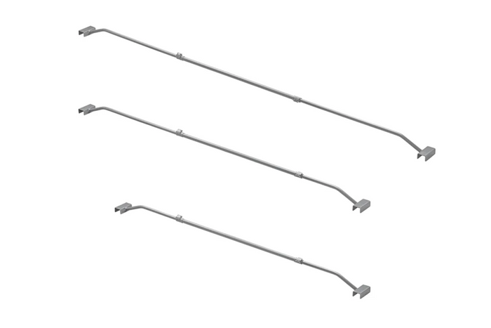 Staffa per telone piatto per rimorchio ProPlus 340918V01 regolabile da 152 a 220 cm