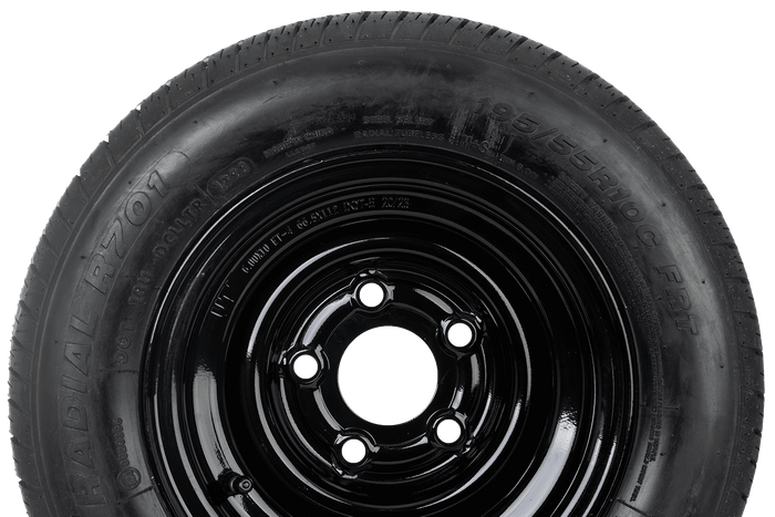 Ruota rinforzata per rimorchio LINGLONG TIRE 195/55 R10C 98/96N UNITRAILER RIM nero 6Jx10"H2 5x112 ET:-4