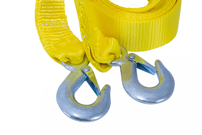 Cavo di traino con ganci UNITRAILER cinghia di traino 4,5 m/50 mm/3 t giallo