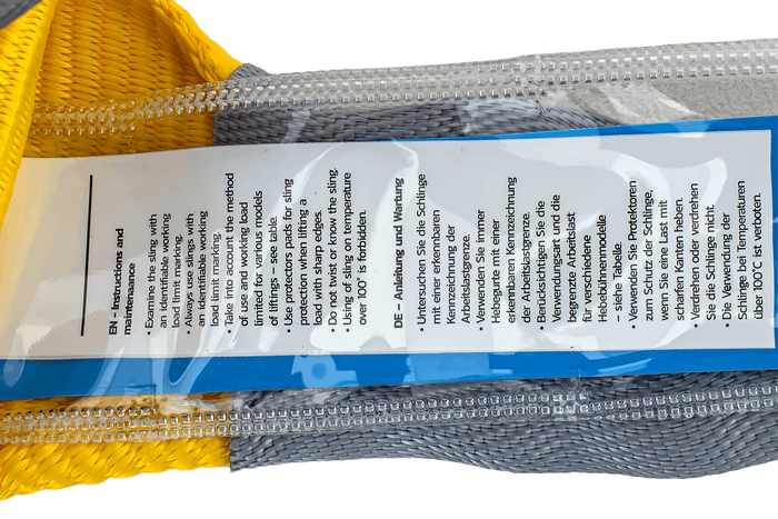 Cinghia per gru HEFFA 2m/90mm/3t con anelli