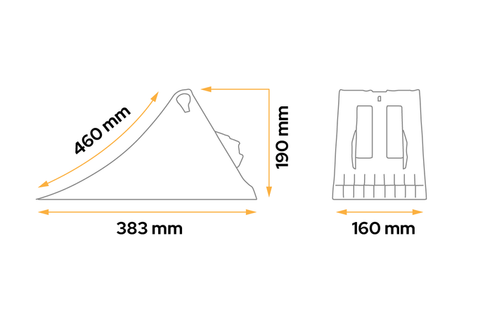 Bloccaruota LOKHEN h: 193 mm G46 / set con maniglia