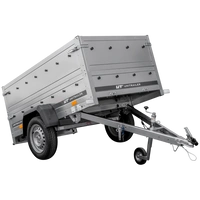 Rimorchio leggero 200x106 UNITRAILER GARDEN 200 KIPP con sponde BIS