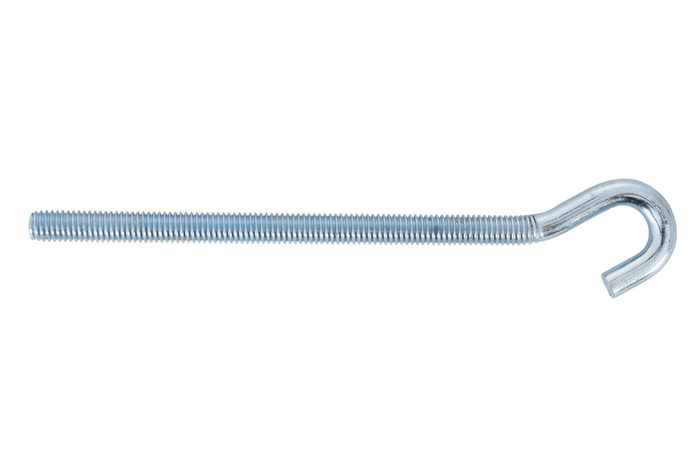 Gancio da cantiere DROMET HZ M6x120 con estremità aperta (piegata)