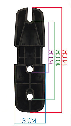 Morsetti universali Flexi Fit (set da 4) - montaggio box da tetto