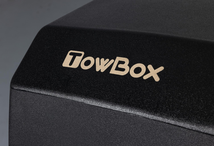 Towbox V3 nero LED Edition - box portabagagli da montare sul gancio di traino