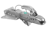 Gancio di traino KNOTT K7.5-H+KZE7.5 con supporto e cavo per rimorchio da 750 kg con timone a V.