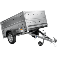 Rimorchio leggero 200x125 UNITRAILER GARDEN 201 KIPP con sponde BIS