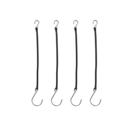Set di quattro cavi di sicurezza con ganci ProPlus 342130S, lunghezza 285 mm