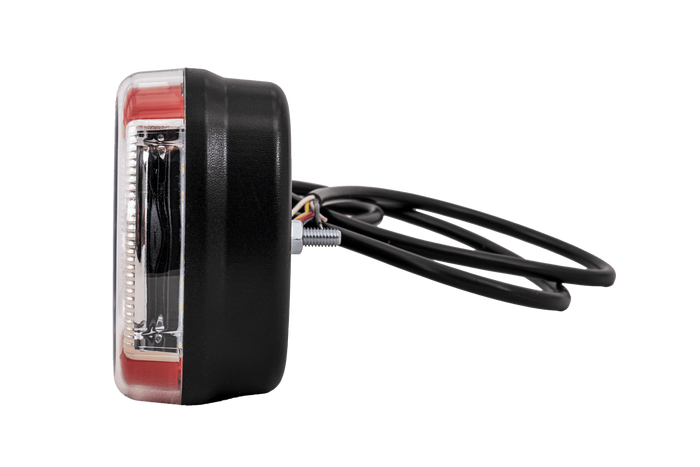 Fanale posteriore a LED FRISTOM FT-130 PM, 6 funzioni, universale