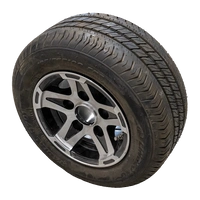 OUTLET Ruota rinforzata per rimorchio PNEUMATICO LINGLONG 195/55 R10C 98/96N CERCHIO IN ALLUMINIO UNITRAILER 6Jx10" 5x112 ET:-4