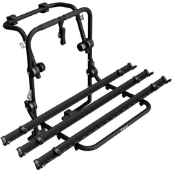 Padova 3 steel - portabici da portellone posteriore per 3 bici (nero)