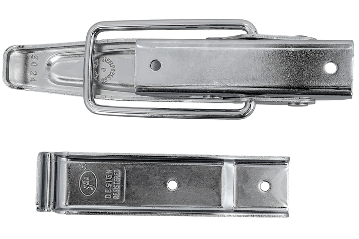 Gancio laterale con elemento di fissaggio STEELPRESS ZB-01+Z-02 per la chiusura completa del lato del rimorchio