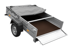 Rimorchio leggero 200x125 UNITRAILER GARDEN 201 KIPP con telone grigio