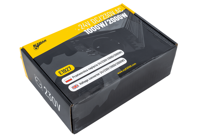 Convertitore di tensione 24V/230V (1000/2000W) KAMAR E1927