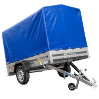 RIMORCHIO GARDEN TRAILER 230 KIPP CON RUOTA DI APPOGGIO, CENTINA H-1100 e TELO BLU