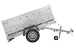 Rimorchio leggero 200x106 UNITRAILER GARDEN 200 KIPP con sponde BIS