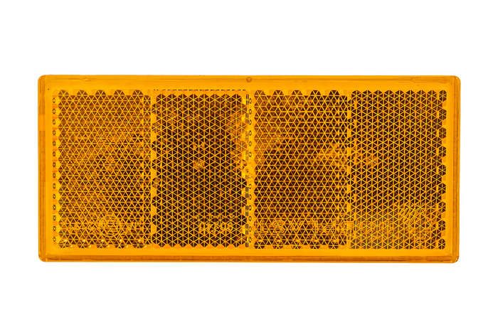 Catadiottro riflettente arancione per rimorchi, 90 x 40 mm