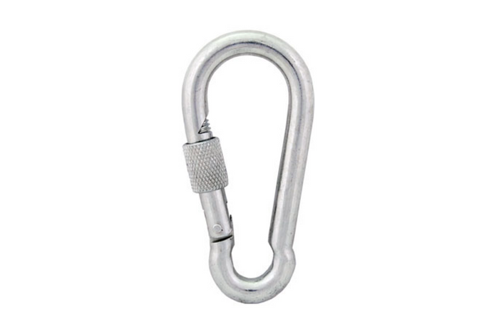 Moschettone con sicurezza per corde DROMET KSZ.4.40 moschettone per pompiere 4x40mm