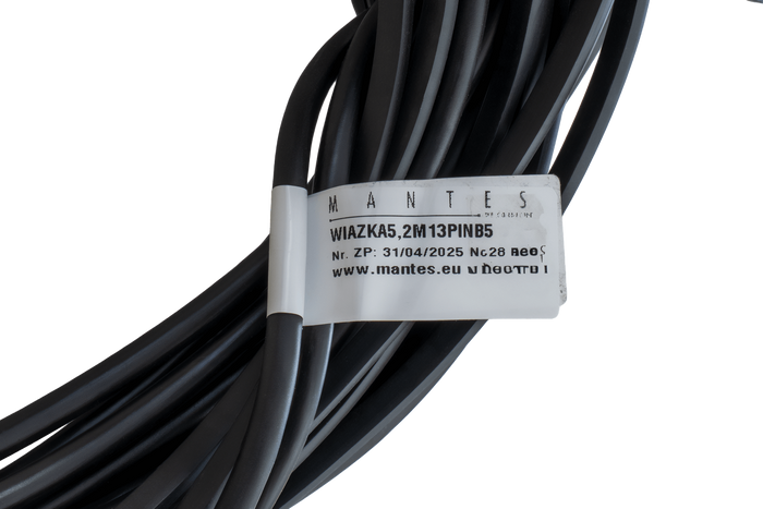 Impianto elettrico MANTES, cablaggio rimorchio, 5,2 m, spina 13 PIN, 2 baionette 5 PIN