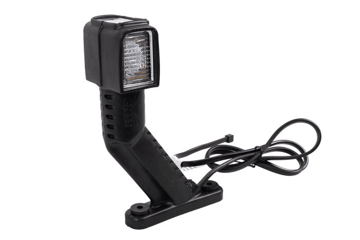 Faro di posizione destro a LED ASPÖCK SUPERPOINT IV su braccio in gomma