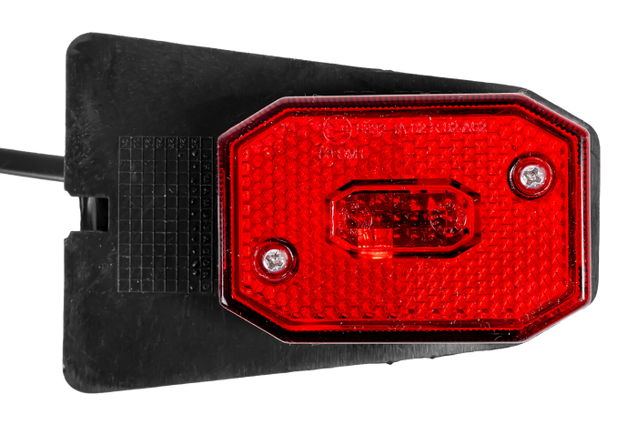 Lampada di segnalazione universale rossa ASPÖCK FLEXIPOINT I con supporto
