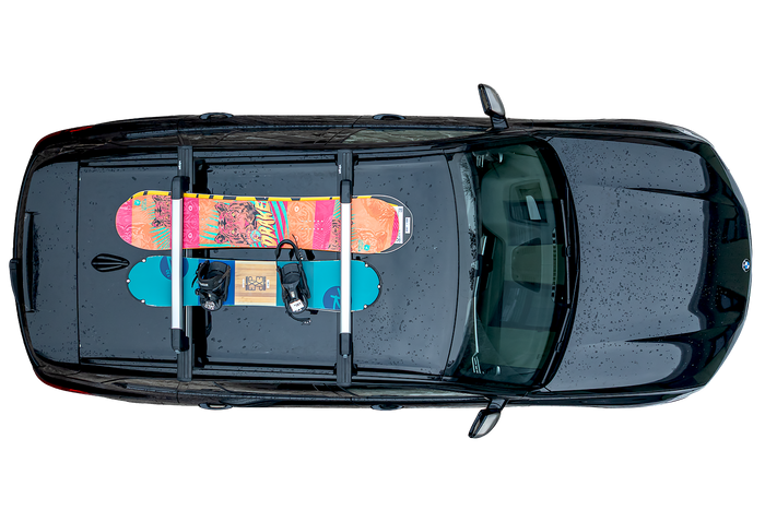Inter Pack Frostline 6 - supporto estensibile in alluminio per 6 paia di sci o 4 snowboard