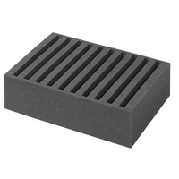 ProPlus 761472PMV01 Porta piatti da campeggio, supporto in schiuma per 10 piatti 