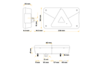 ASPÖCK Fanale posteriore Multipoint V LED, 6 funzioni, destro