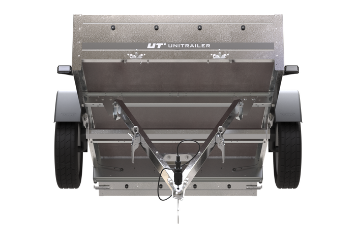 Rimorchio leggero senza freni 200x125 cm Unitrailer Garden Trailer 201 kipp