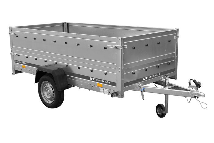 Rimorchio Unitrailer Garden Trailer 264 KIPP (NEW) con ruotino d'appoggio e sovrasponde