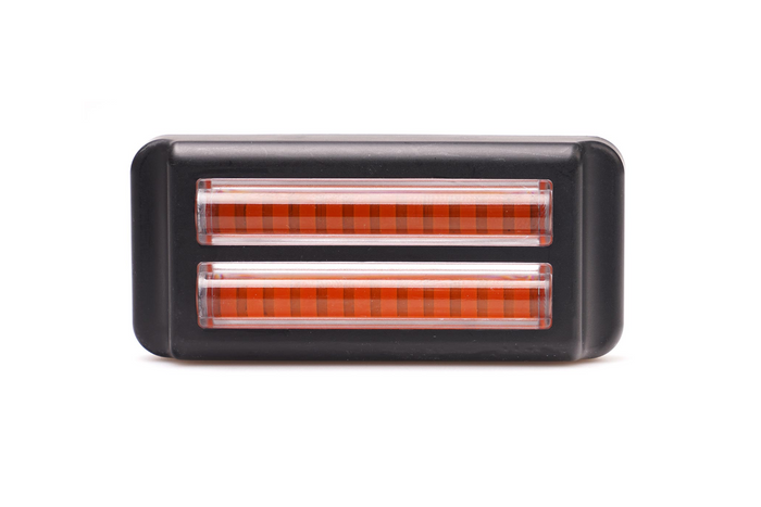 Spia di avvertimento WAŚ 2469 W284 LED lampeggiante arancione MASTER/SLAVE