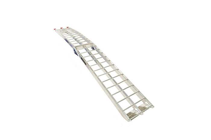 UNITRAILER ALR002 rampa pieghevole in alluminio per rimorchio 221 cm 340 kg con cinghia