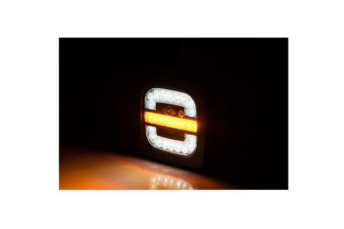 Faro anteriore a LED HORPOL ROCA LZD 2806 a 2 funzioni, universale con supporto