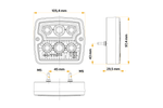 HORPOL LZD 967 Fanale posteriore a LED 3 funzioni universale