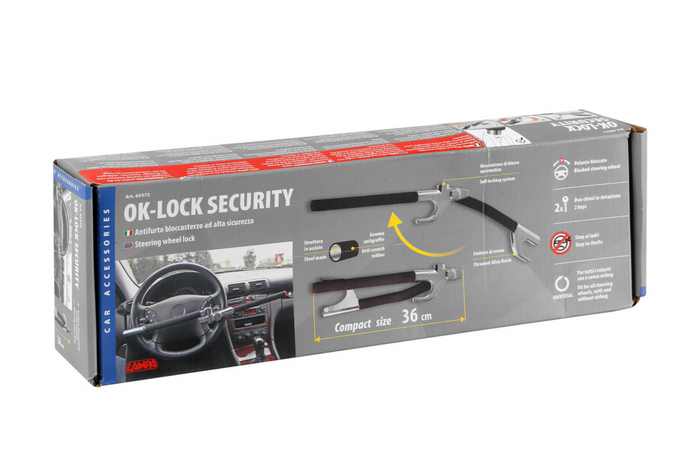 Protezione antifurto bloccasterzo OK-Lock LAMP