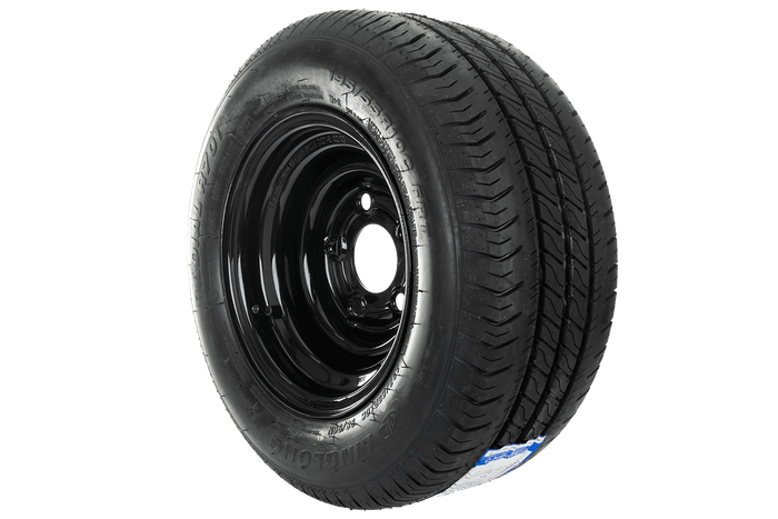 Ruota rinforzata per rimorchio LINGLONG TIRE 195/55 R10C 98/96N UNITRAILER RIM nero 6Jx10"H2 5x112 ET:-4