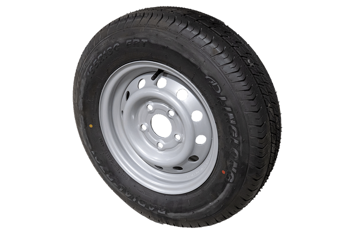 OUTLET Ruota rinforzata per rimorchio PNEUMATICO LINGLONG 165/80 R13C 96/94N CERCHIO UNITRAILER 4.5Jx13"H2 5x112 ET:30