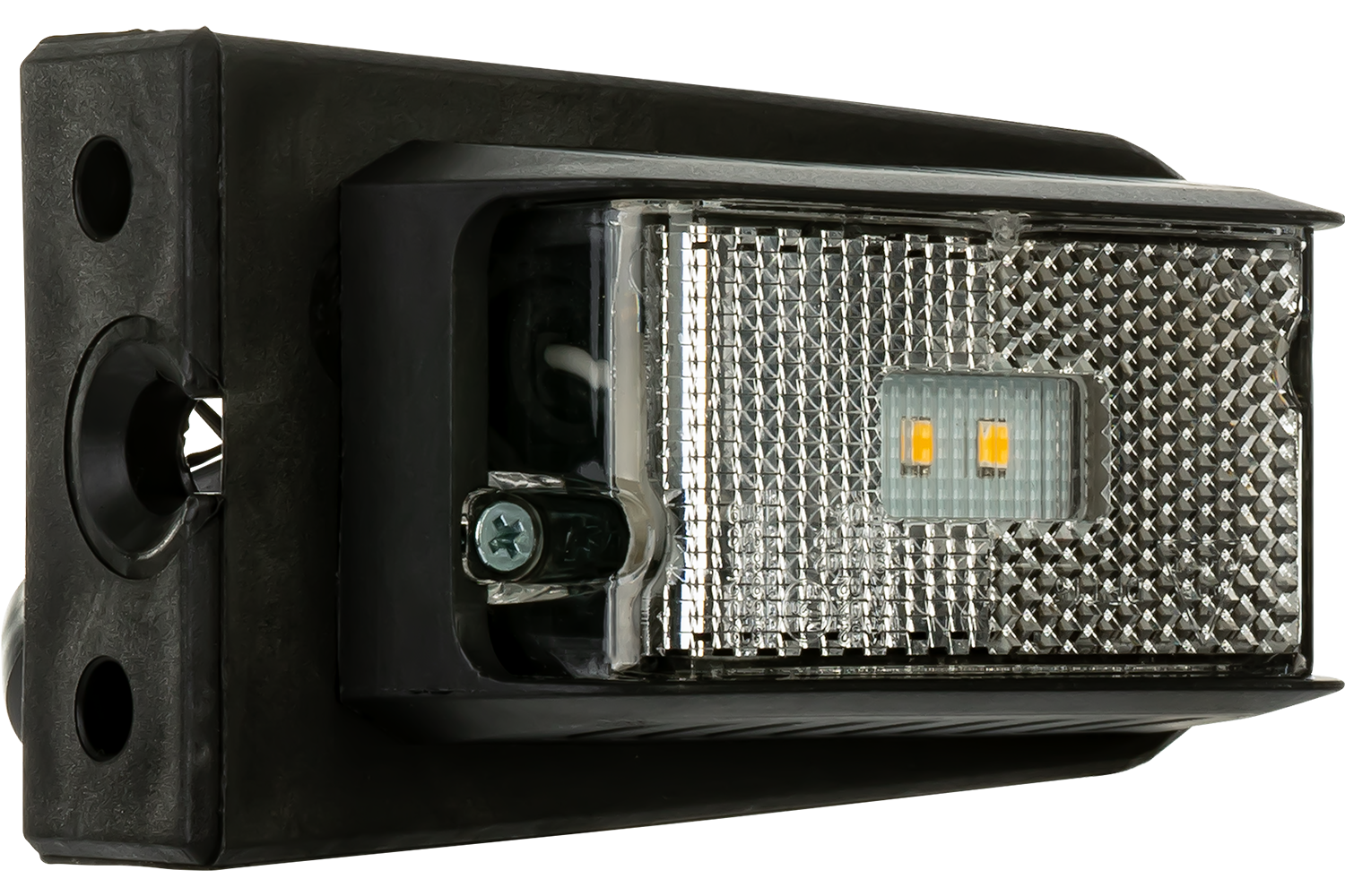 Luce di posizione LED bianca DPT15 con supporto e cavo - UNITRAILER