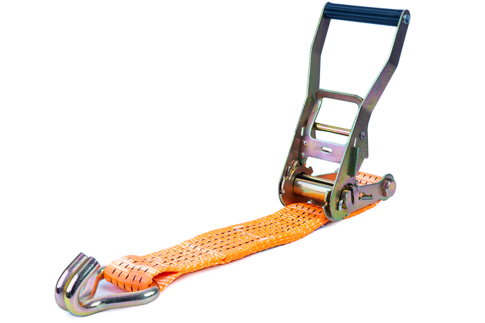 Cinghia di trasporto UNITRAILER arancione da 6 m/50 mm/5 t con tenditore