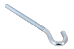 Gancio da cantiere DROMET HZ M8x140 con estremità aperta (piegata)