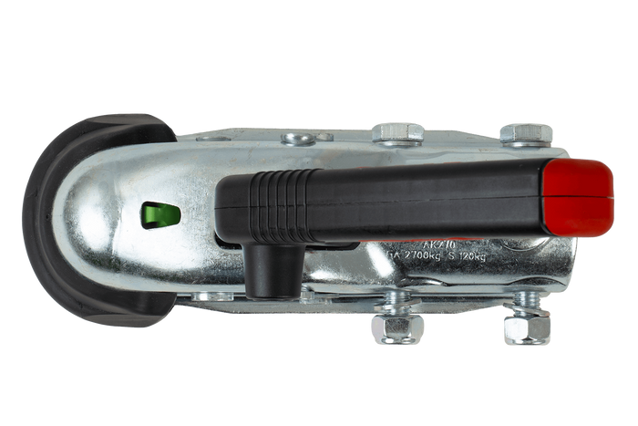 Gancio a sfera AL-KO AK270 per rimorchio da 2700 kg con timone tubolare da 50 mm