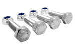 Set di 4 bulloni esagonali M8x30 e 4 dadi autobloccanti M8 MARCOPOL, classe di vite 5.8 DIN933