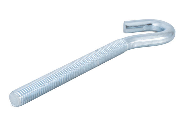 Gancio da cantiere DROMET HZ M8x120 con estremità aperta (piegata)