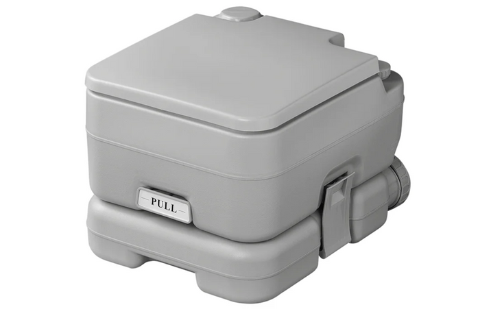 ProPlus 370415CR Toilette portatile da campeggio grigia 10L/10L