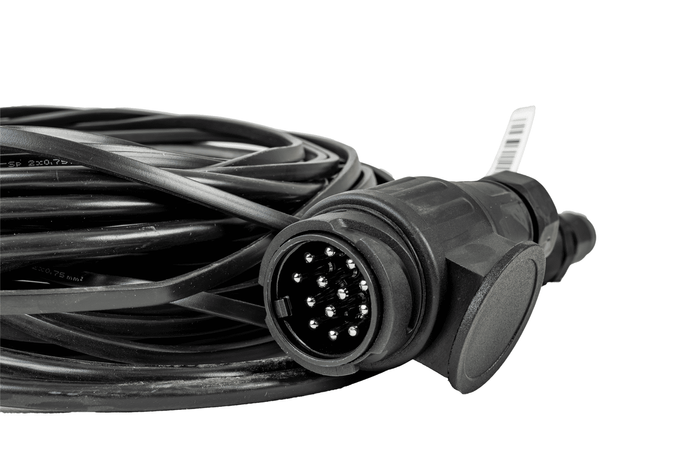 MANTES cablaggio rimorchio impianto elettrico 8m 13 PIN SPINA BAIONETTA 2x 8 PIN